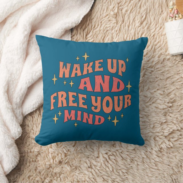 Cojín Decorativo Despierta y Libera tu Mente (Manta)