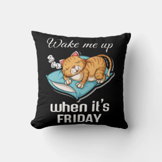 Cojín Decorativo Despiértame cuando sea viernes