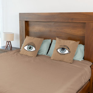Cojín Decorativo Despierto De Ánimo Ocular Reversible Y Cansado Dor