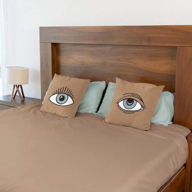 Cojín Decorativo Despierto De Ánimo Ocular Reversible Y Cansado Dor (Subido por el creador)