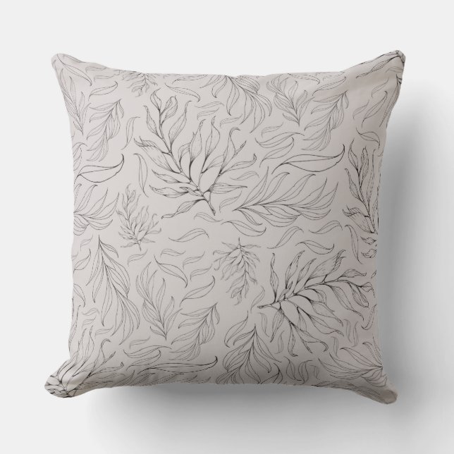 Cojín Decorativo Dessiner Pillow, hoja de lujo (Anverso)