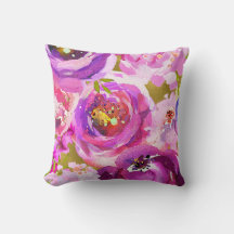 Destellos de Rosa Purpura Dorado Floral Chic Moder