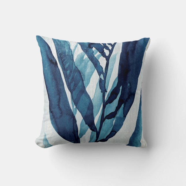 Cojín Decorativo Desviación azul I (Anverso)