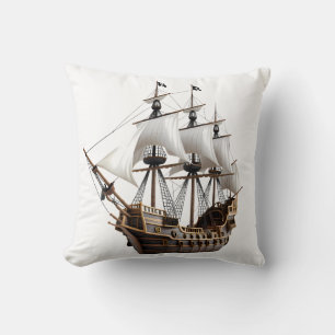 Cojín Decorativo Detailed 3D Rendering of a Pirate Ship