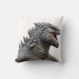 Cojín Decorativo Detailed Head of Roaring Godzilla Monster