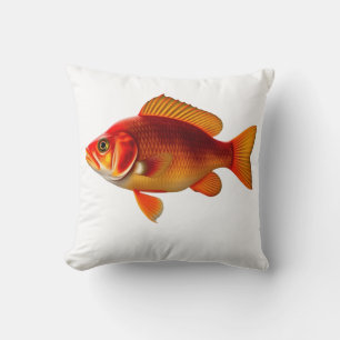 Cojín Decorativo Detailed Illustration of a Red Goldfish