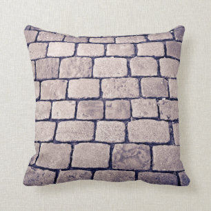 Cojín Decorativo Detalle de calle de adoquín, horizontal