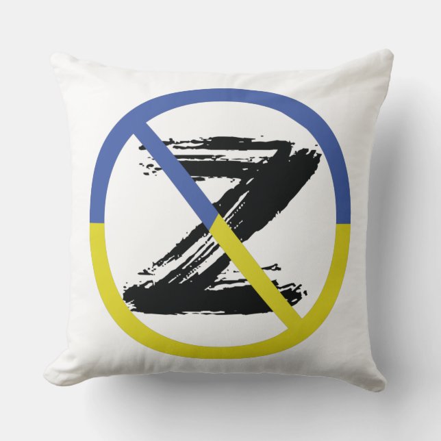 Cojín Decorativo Detener la guerra en Ucrania (Anverso)