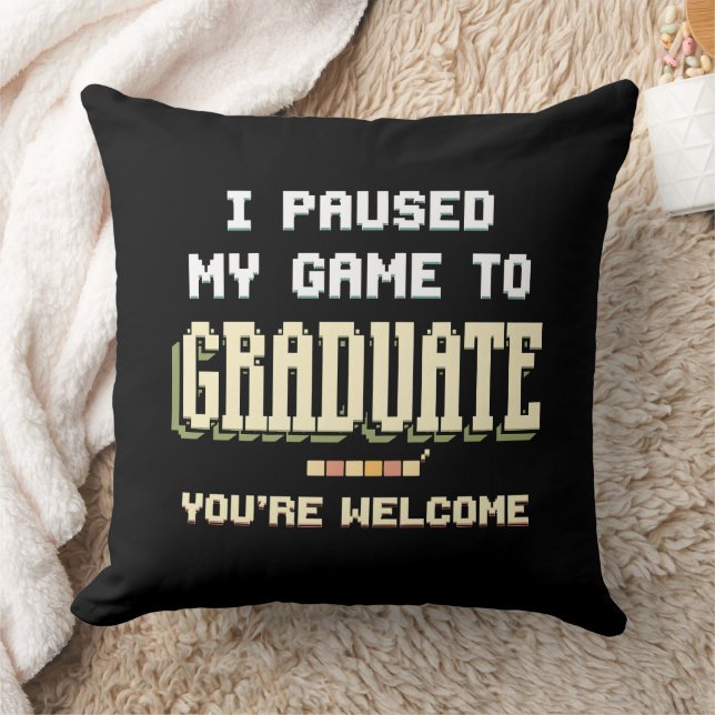 Cojín Decorativo Detuve Mi Juego Para Graduar Juego De Apuestas (Manta)