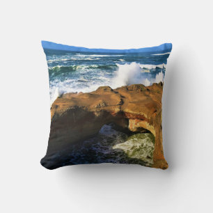 Cojín Decorativo Devil's Punchbowl, Newport, Oregon