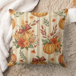 Cojín Decorativo Día de Acción de Gracias Calabaza Cosecha Patrón d