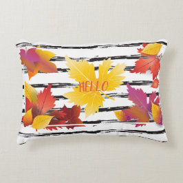 Cojín Decorativo Día de Acción de Gracias Fall Maple Leaves Decorac