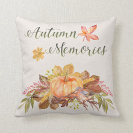 Cojín Decorativo Día de Acción de Gracias - "Recuerdos de otoño" -