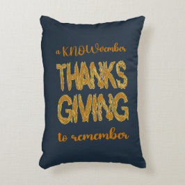 Cojín Decorativo Día de Acción de Gracias | Un KNOWviembre para Rec