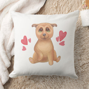 Cojín Decorativo Día de adopción lindo perro