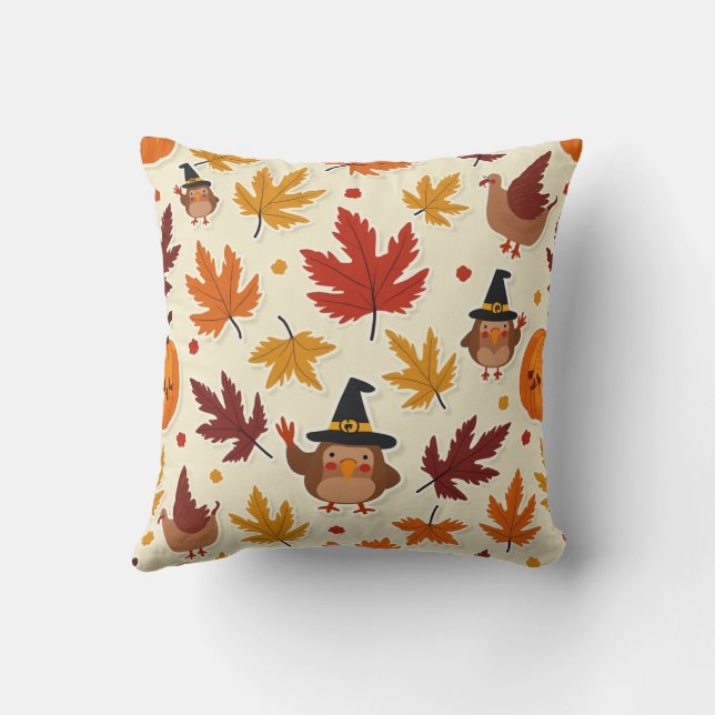 Cojín Decorativo día de agradecimiento Pillow (Reverso)