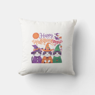 Cojín Decorativo Día de brujas Día de acción de gracias Navidad Fel