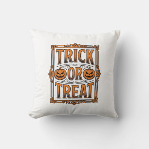 Cojín Decorativo Día de Brujas Truco Regalo Calabaza Calaveras Vint