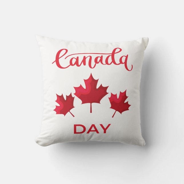 Cojín Decorativo Día de Canadá (Anverso)