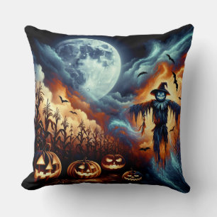 Cojín Decorativo día de halloween - noche fantasma de calabaza con