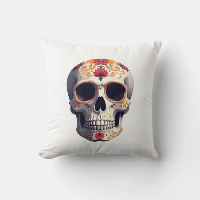 Cojín Decorativo Día de la Calavera Muerta (Anverso)