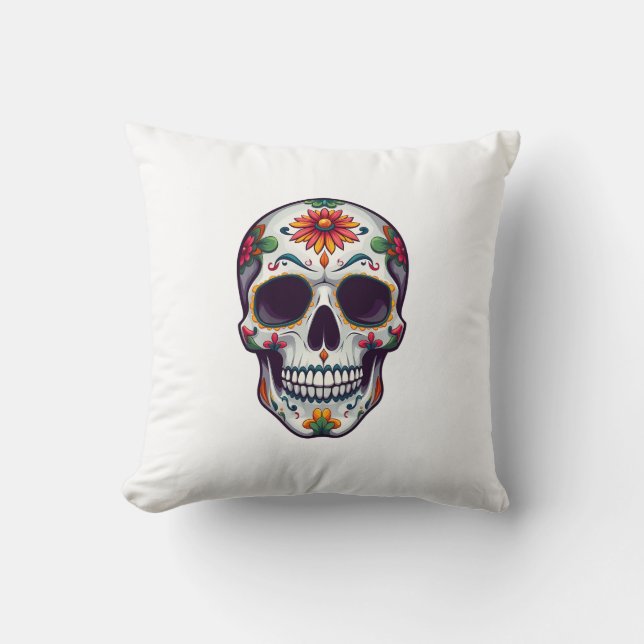 Cojín Decorativo Día de la Calavera Muerta 2 (Anverso)
