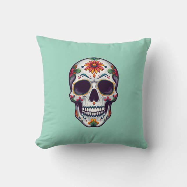 Cojín Decorativo Día de la Calavera Muerta 2 (Anverso)