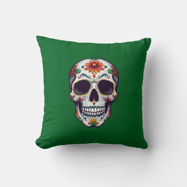 Cojín Decorativo Día de la Calavera Muerta 2 (Anverso)
