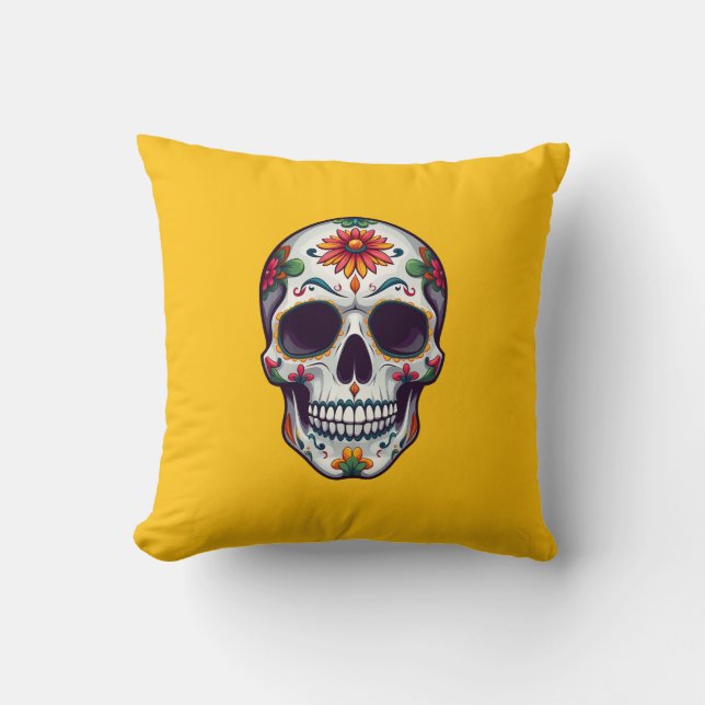 Cojín Decorativo Día de la Calavera Muerta 2 (Anverso)