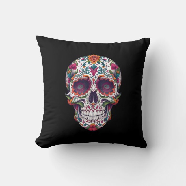 Cojín Decorativo Día de la Calavera Muerta 4 (Anverso)