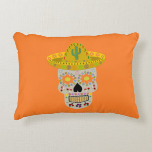 Cojín Decorativo Día de la Calavera Muerta en México
