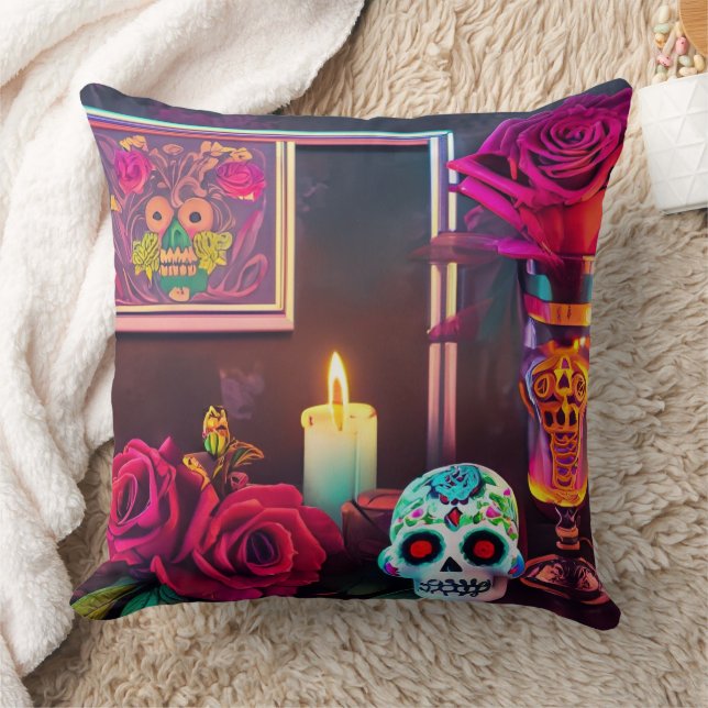 Cojín Decorativo Día de la Decoración Muerta (Manta)