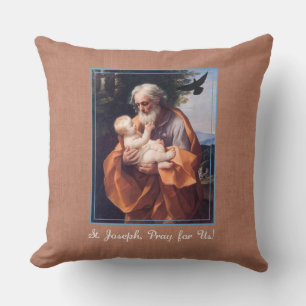 Cojín Decorativo Día de la Fiesta de San José con el Niño Jesús