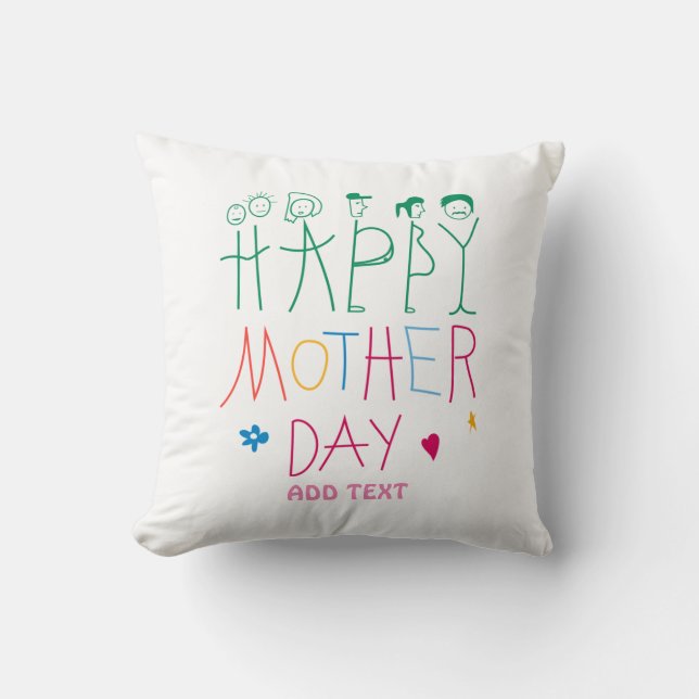 Cojín Decorativo Día de la Madre (Anverso)