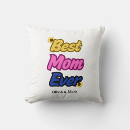 Cojín Decorativo Día de la madre de la mejor mamá de todos los Pers