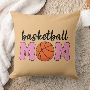 Cojín Decorativo Día de la Madre de mamá de baloncesto