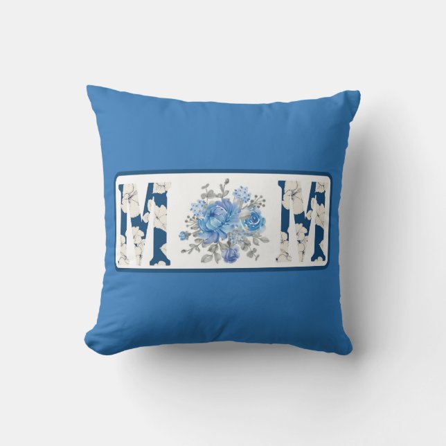 Cojín Decorativo Día de la Madre Floral (Anverso)
