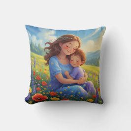 Cojín Decorativo Día de la Madre Floral Hermoso Personalizado