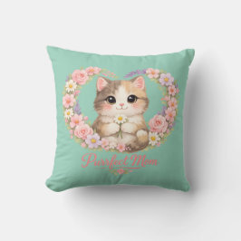 Cojín Decorativo Día de la Madre Gata 