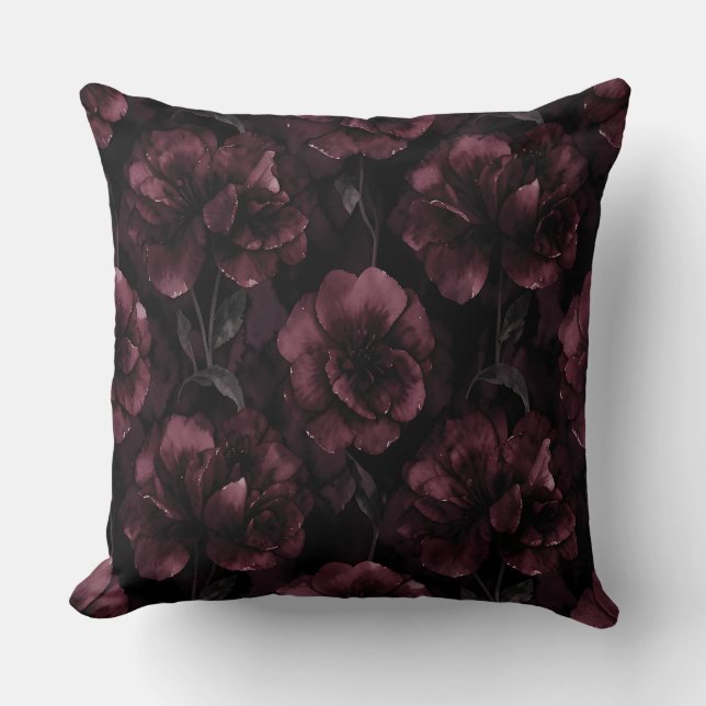 Cojín Decorativo Día de la Madre Midnight Bloom (Anverso)