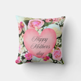 Cojín Decorativo Día de la Madre Orquídea Rosa,