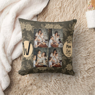 Cojín Decorativo Día de la Madre personalizado, regalo de flores de