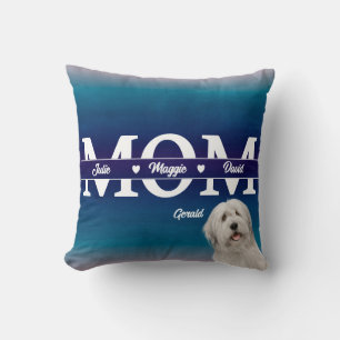 Cojín Decorativo Día de la Madre Personalizado tres nombres más per