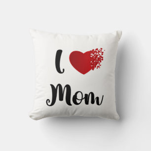 Cojín Decorativo Día de la Madre Regalo de Explosión de Corazón Te