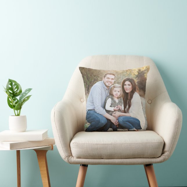 Cojín Decorativo Día de la Madre, rosas rosadas, encaje, foto, (Silla)