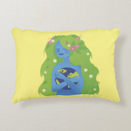 Cojín Decorativo Día de la Tierra para las mujeres valientes