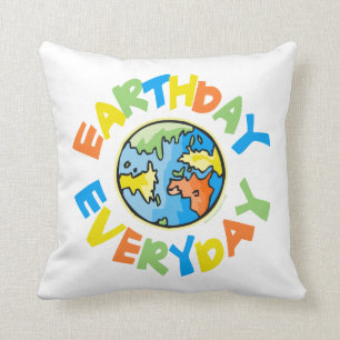 Cojín Decorativo Día de la Tierra todos los días