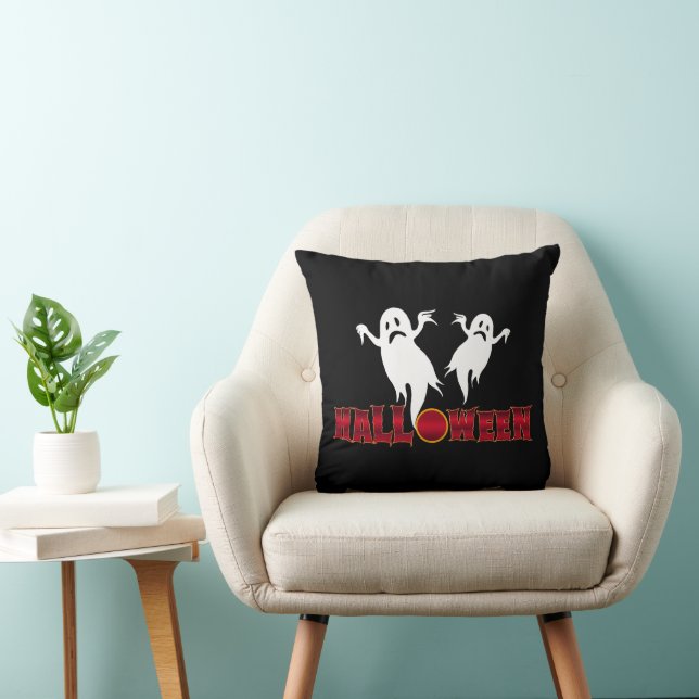Cojín Decorativo Día de las Brujas Fantasmas (Silla)