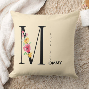 Cojín Decorativo Día de las Madres, Regalo para mamá, Te quiero Mam