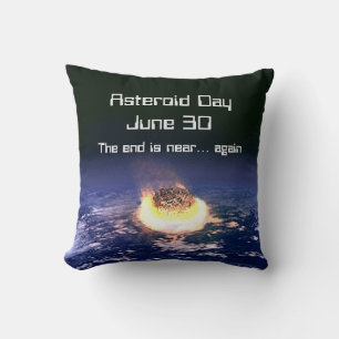 Cojín Decorativo Día de los Asteroides 30 de junio